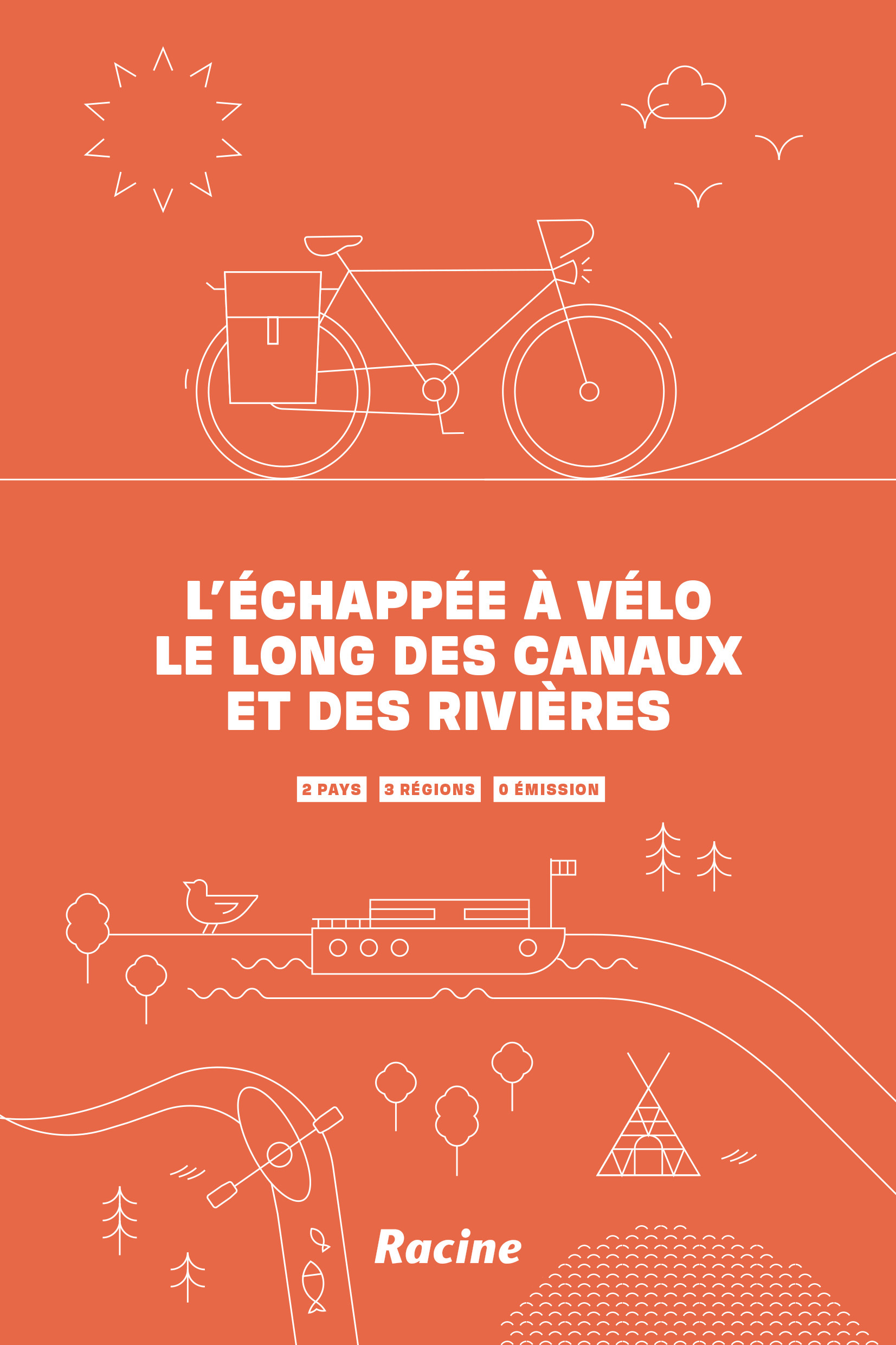 L’échappée à vélo le long des canaux et des rivières