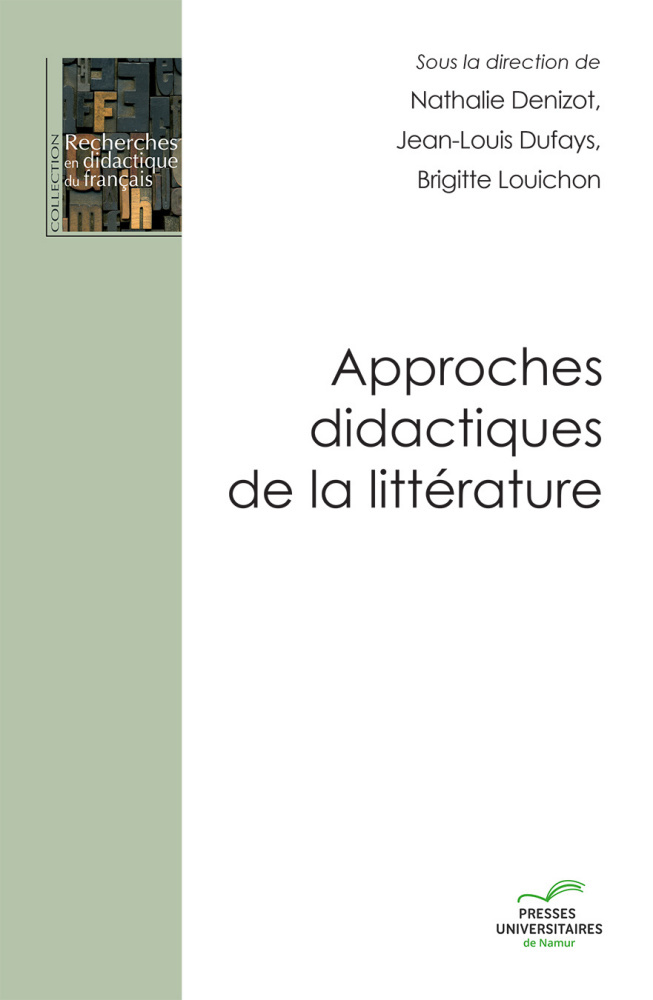 APPROCHES DIDACTIQUES DE LA LITTERATURE
