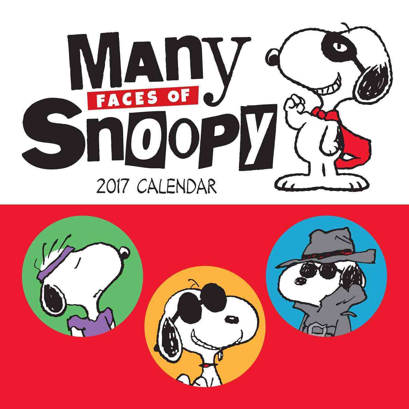 PEANUTS 2017 MINI WALL CALENDAR: MANY FACES OF SNOOPY