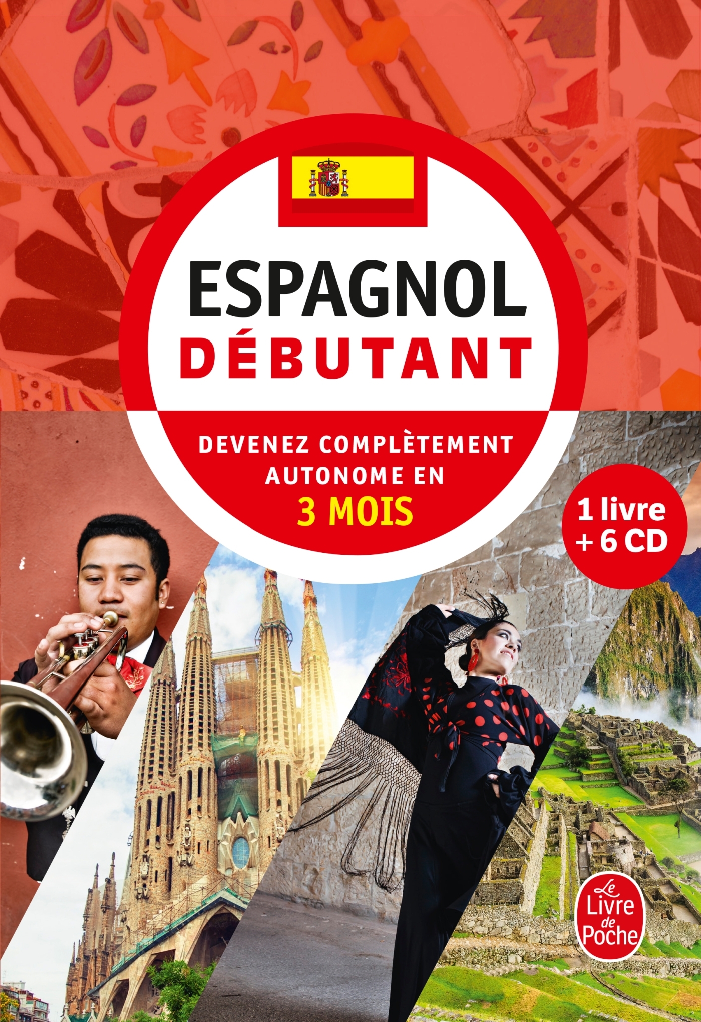 Coffret espagnol débutant livre + 6 CD