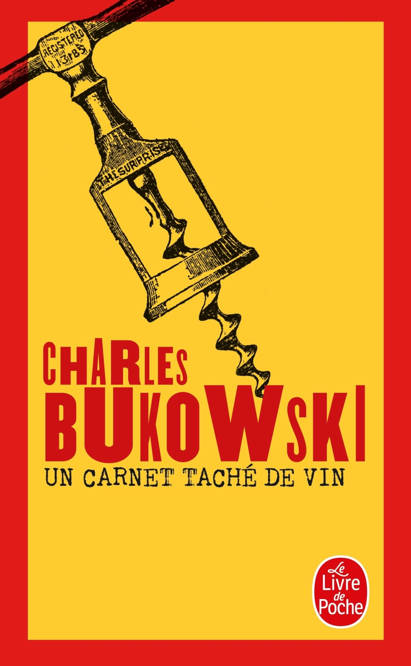 Un carnet taché de vin