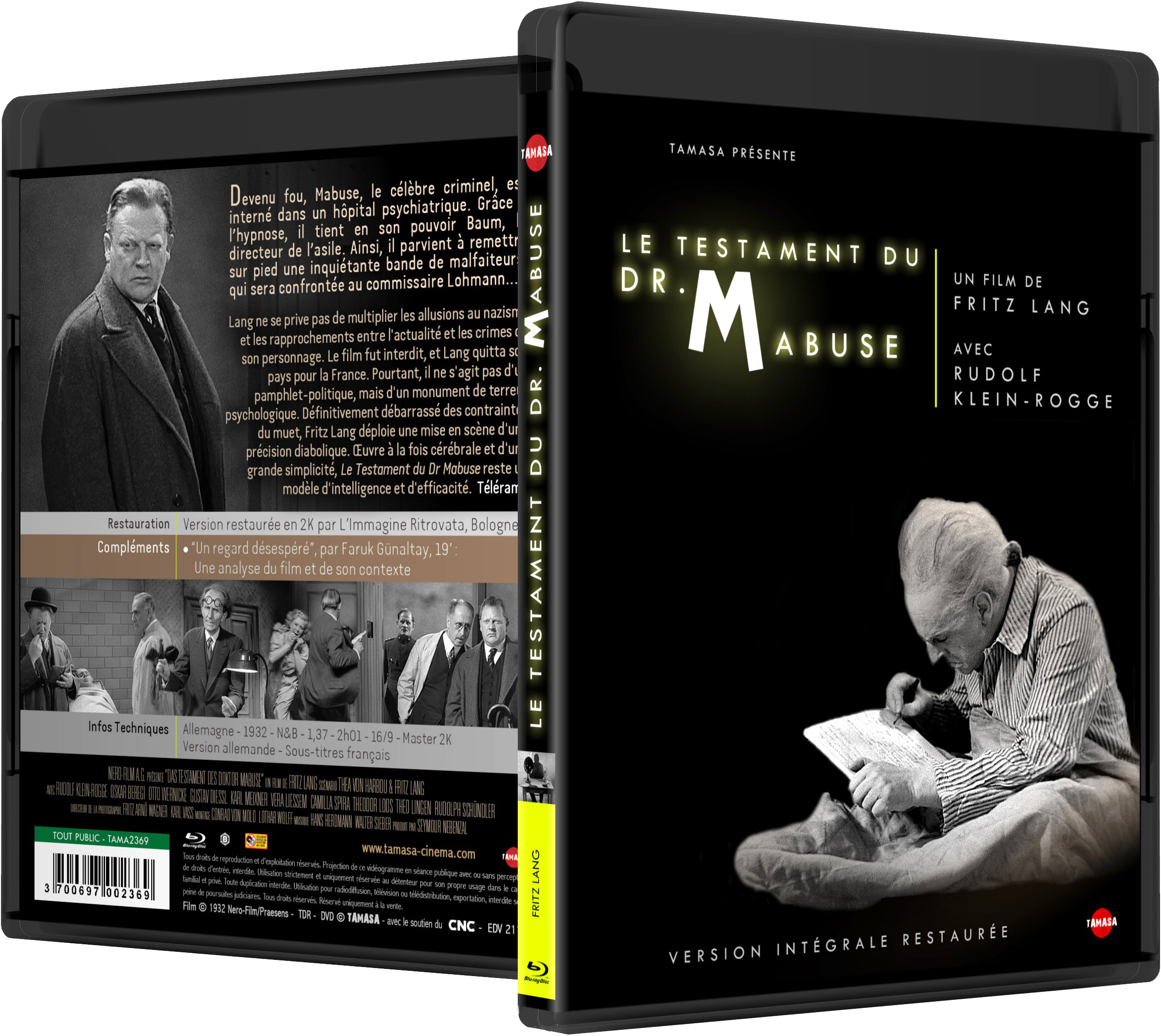 TESTAMENT DU DR MABUSE (LE) - BLU-RAY
