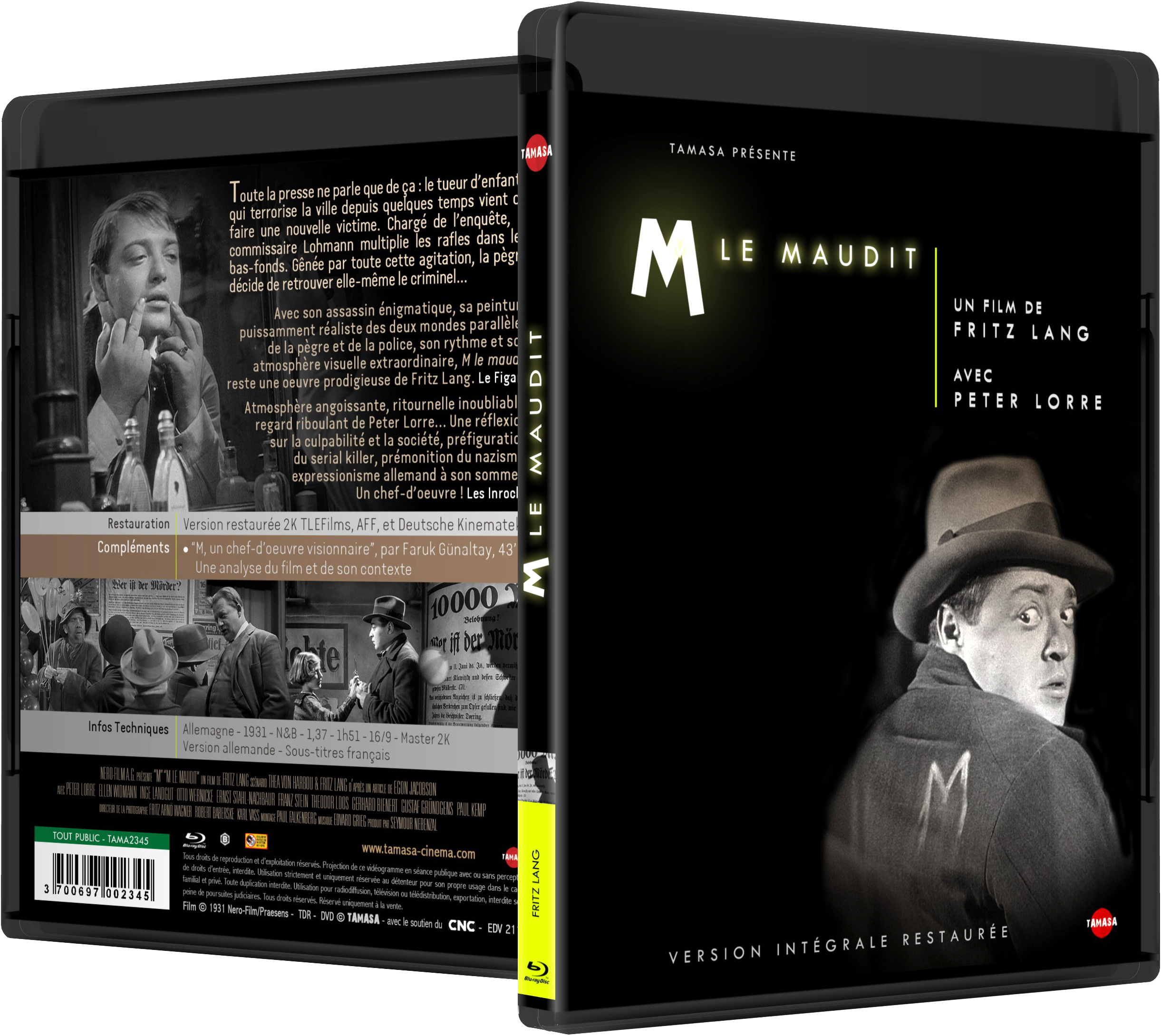 M LE MAUDIT - BLU-RAY