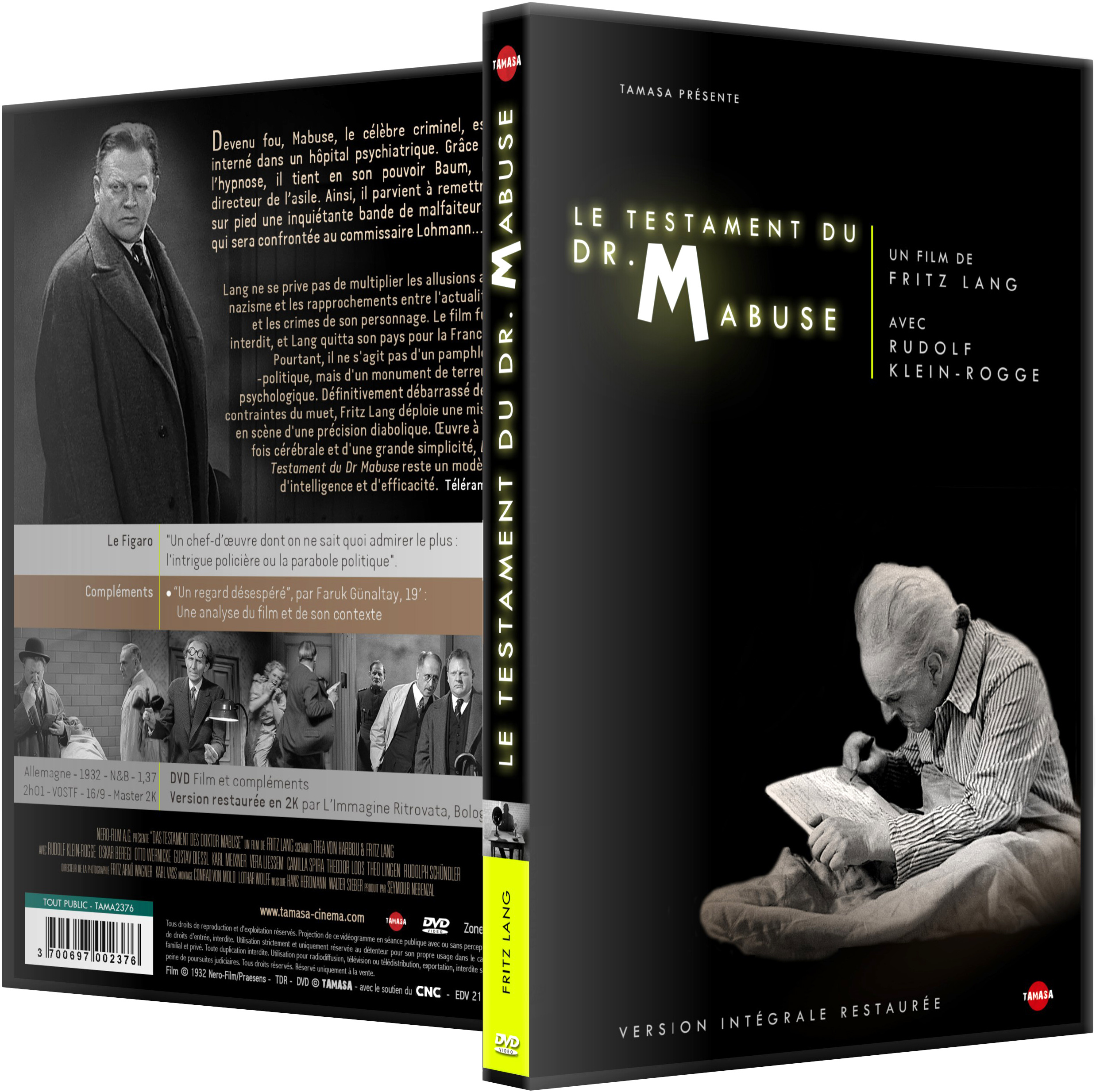 TESTAMENT DU DR MABUSE (LE) - DVD