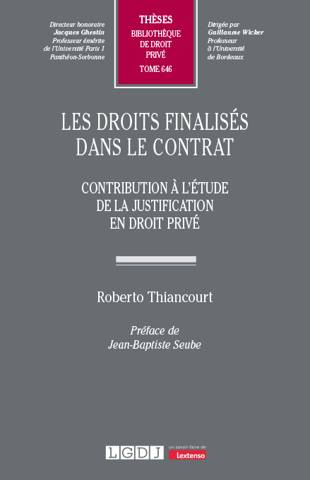 Les droits finalisés dans le contrat