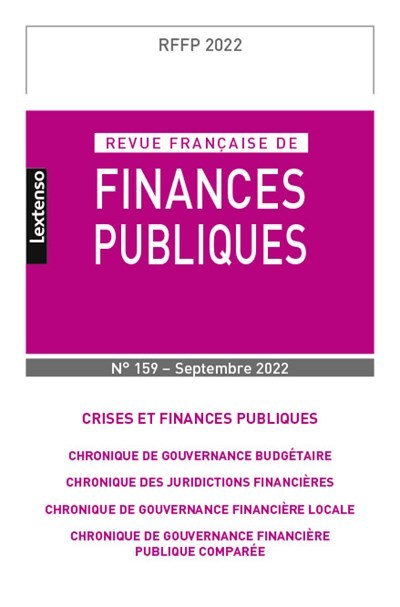 Revue Française de Finances Publiques  N°159-2022