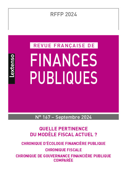 Revue française des Finances Publiques N°167 - 2024