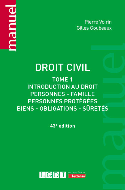 Droit civil - Tome 1