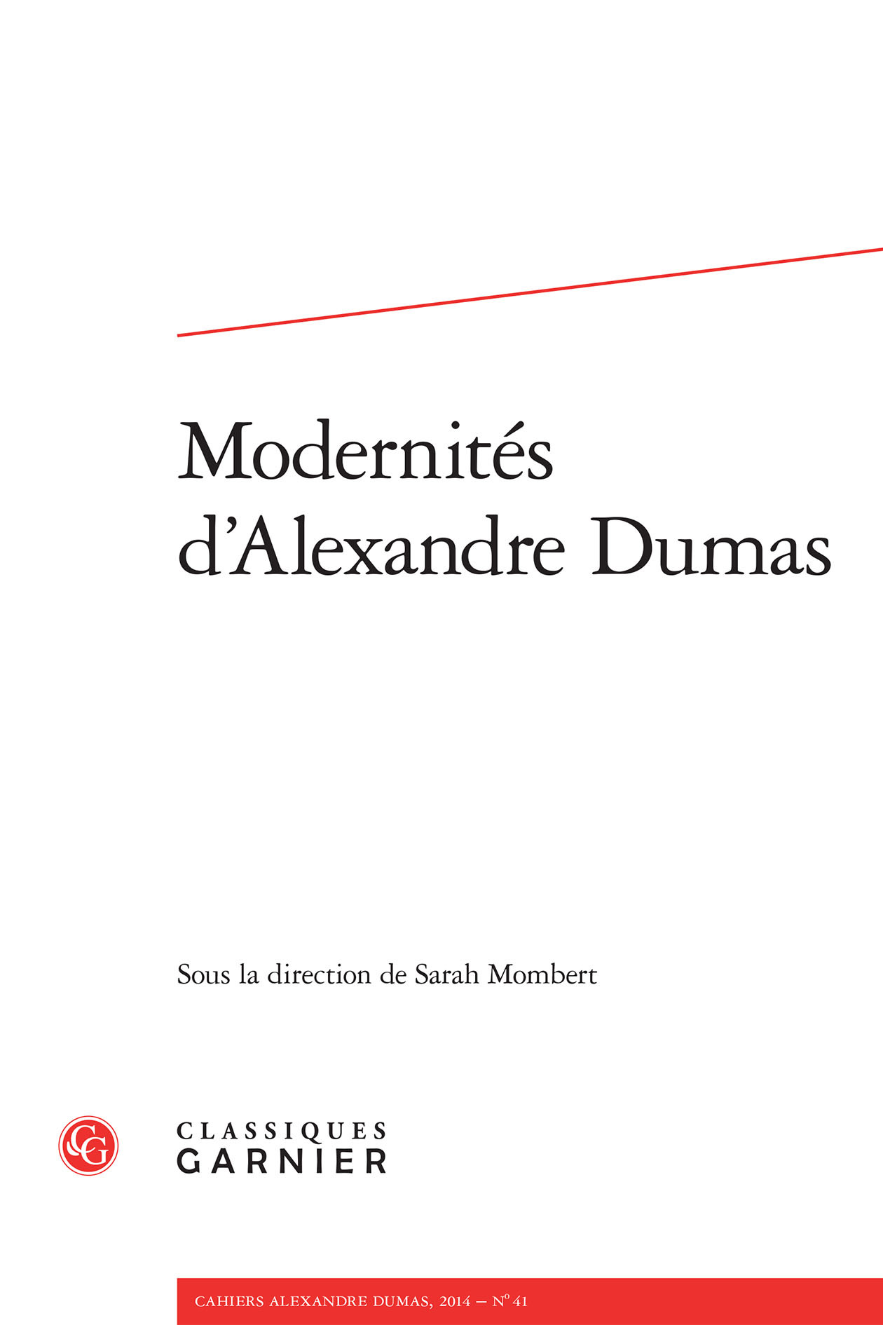Cahiers Alexandre Dumas