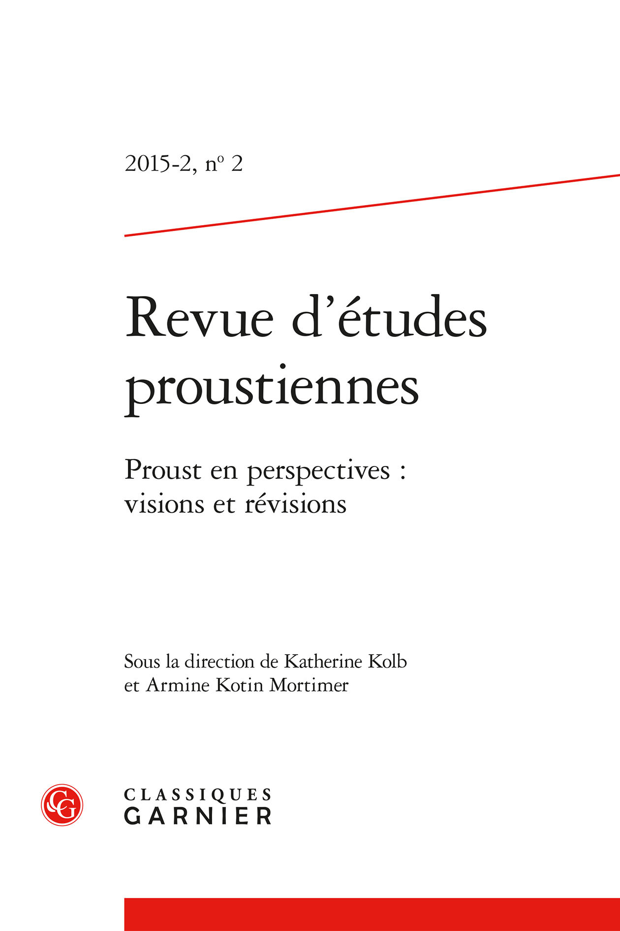 Revue d'études proustiennes