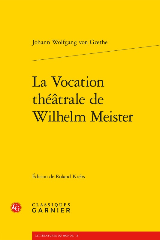 La Vocation théâtrale de Wilhelm Meister