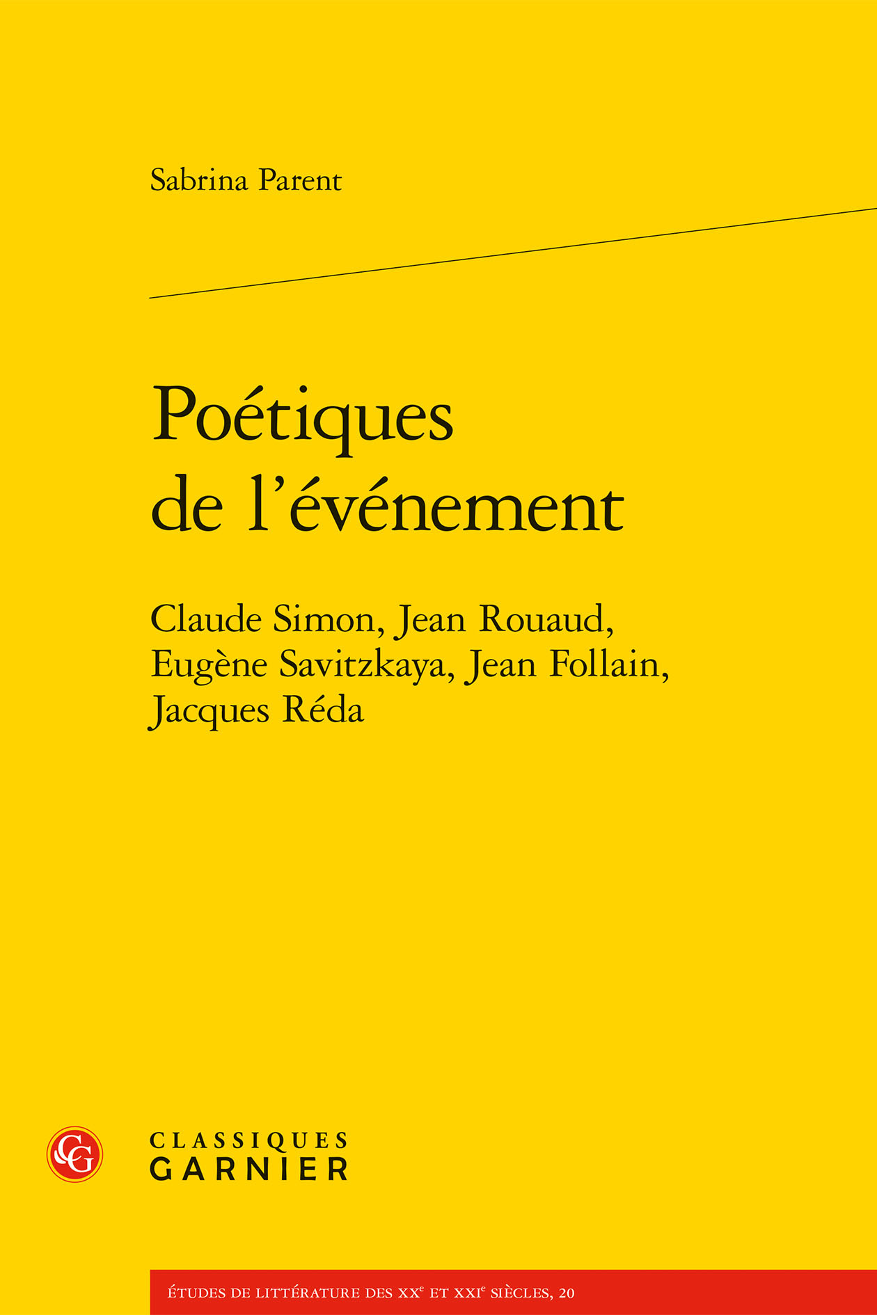 Poétiques de l'événement