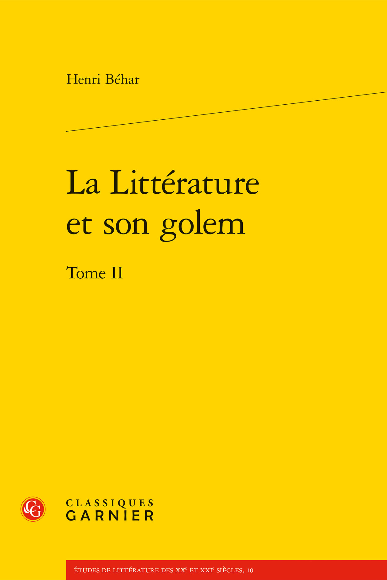 La Littérature et son golem
