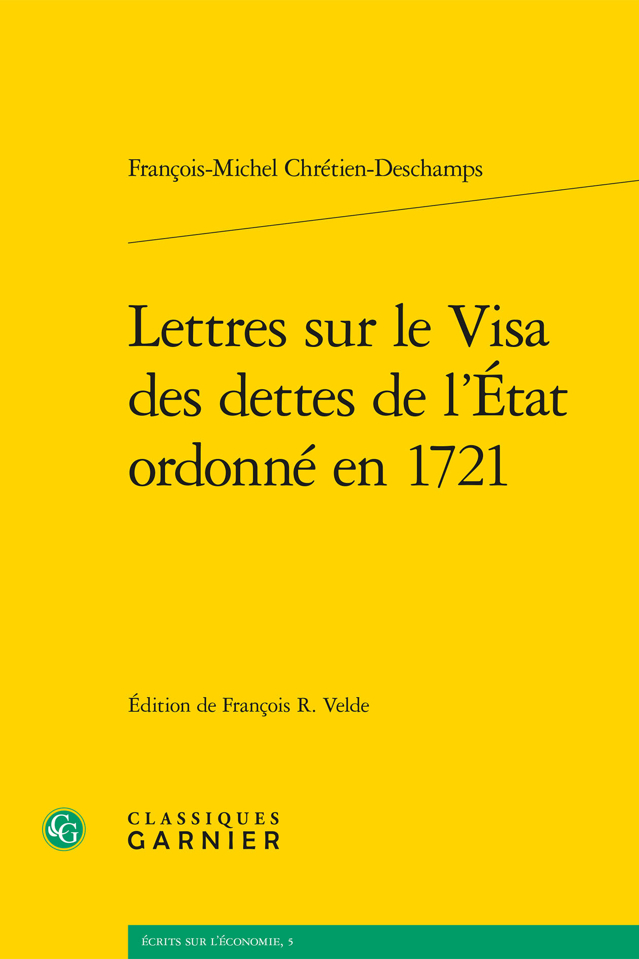 Lettres sur le Visa des dettes de l'État ordonné en 1721