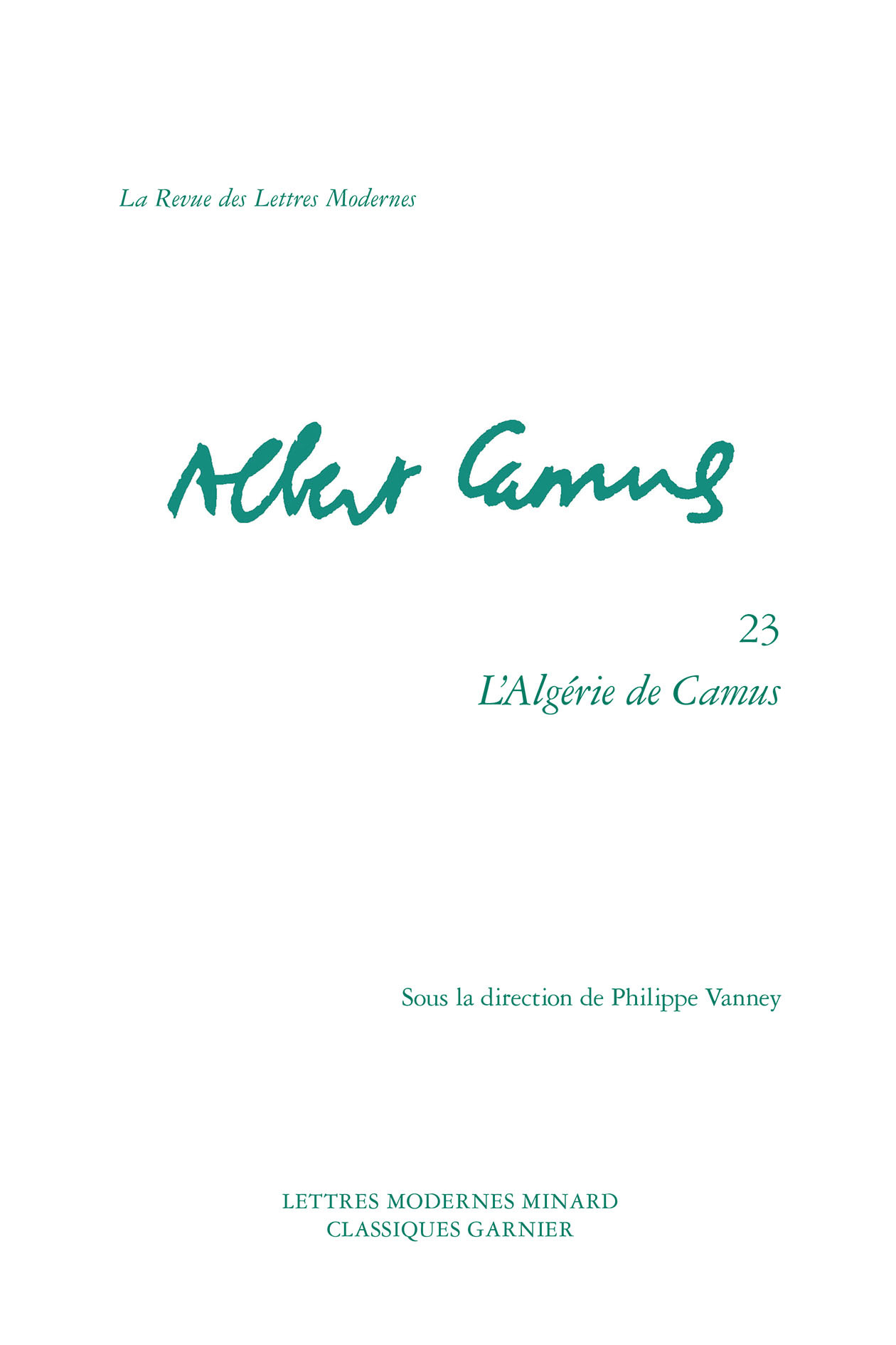 L'Algérie de Camus
