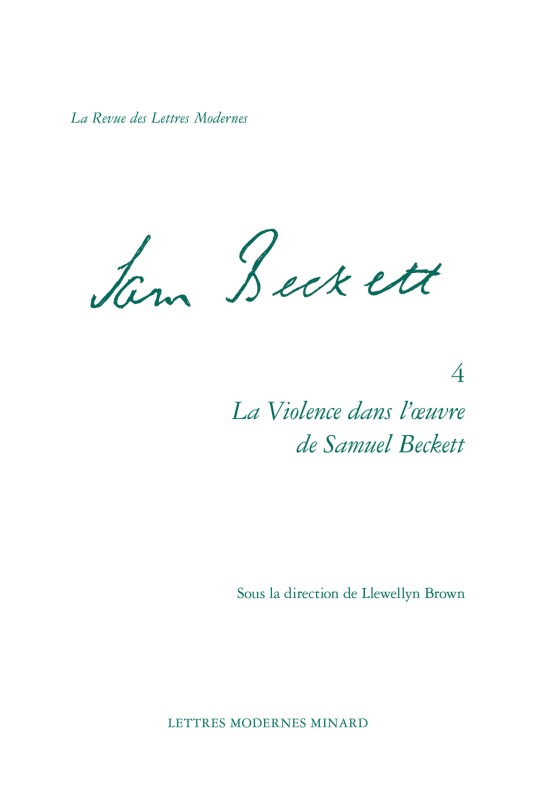 La Violence dans l'oeuvre de Samuel Beckett