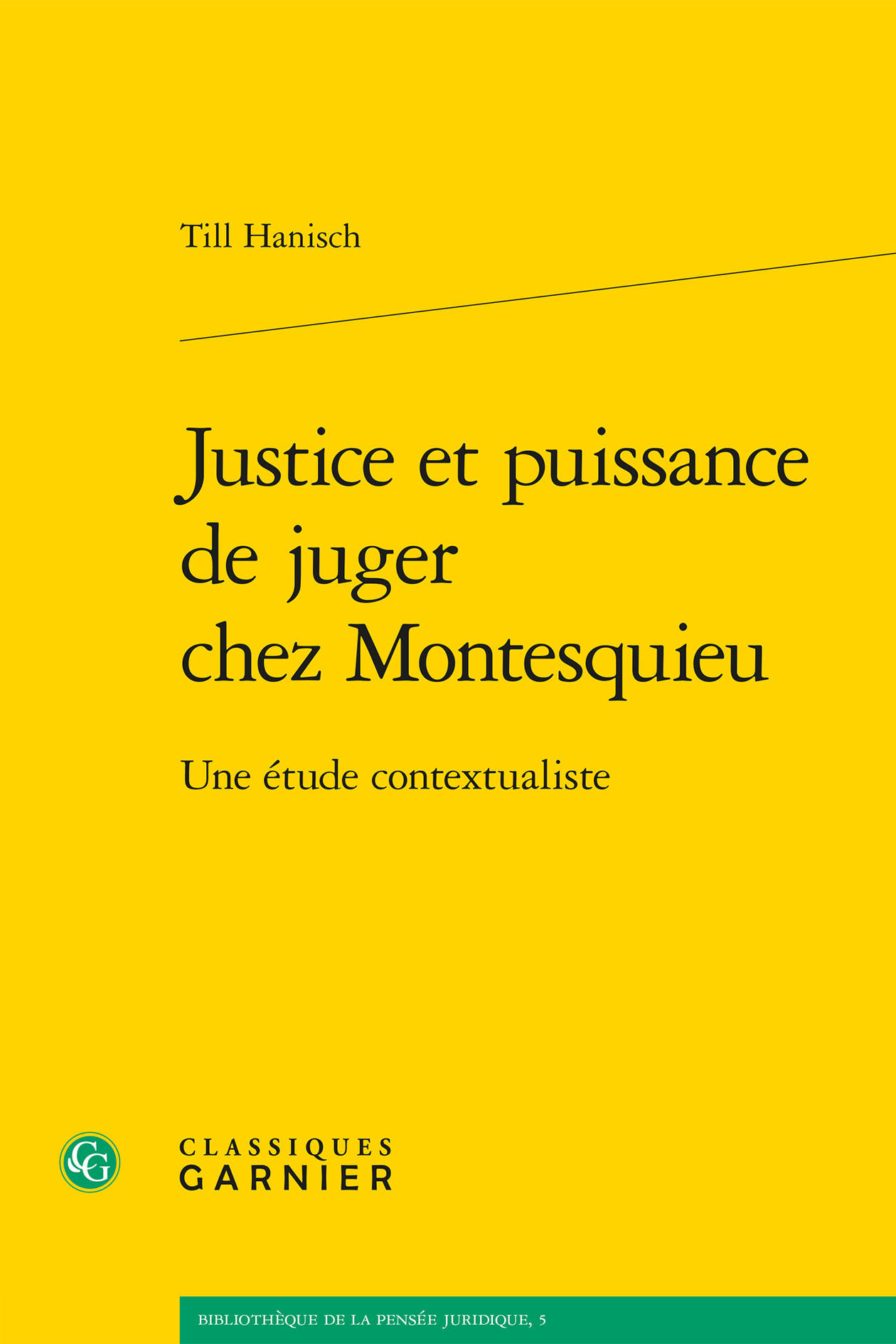 Justice et puissance de juger chez Montesquieu