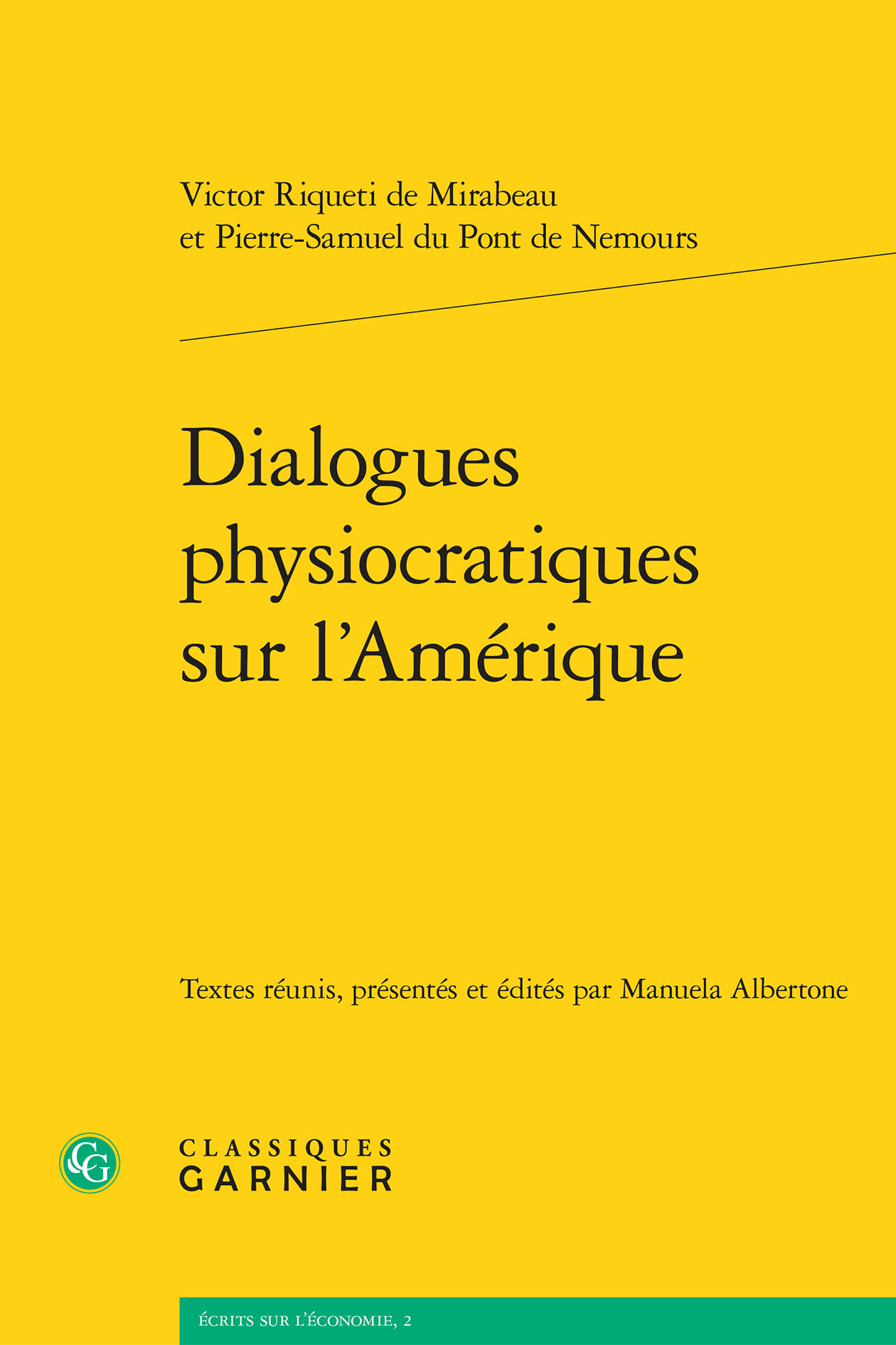 Dialogues physiocratiques sur l'Amérique