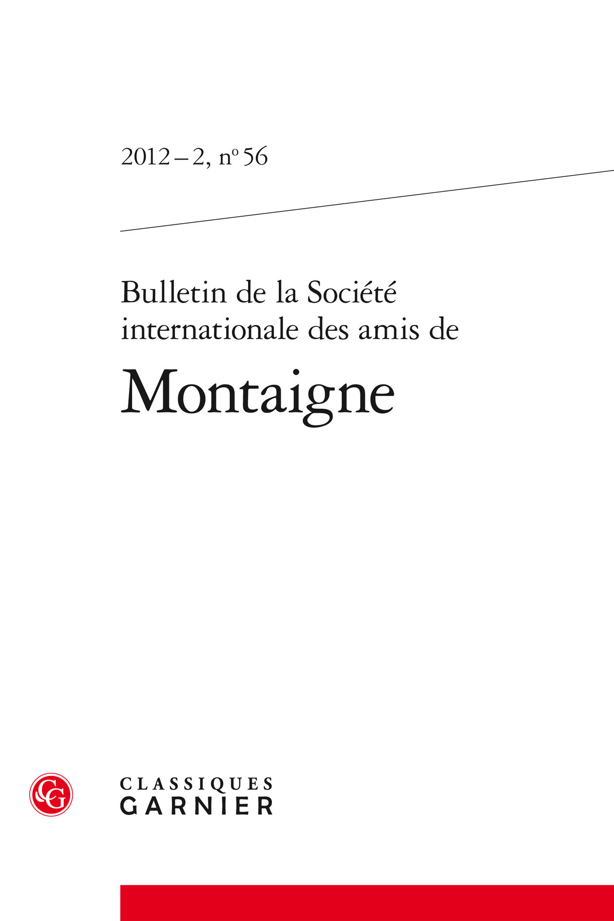 Bulletin de la Société internationale des amis de Montaigne