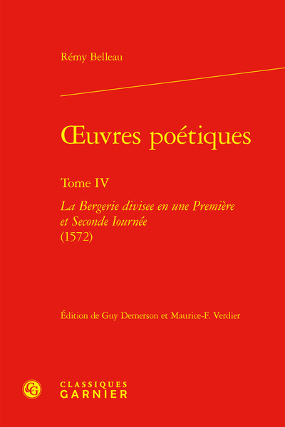 oeuvres poétiques