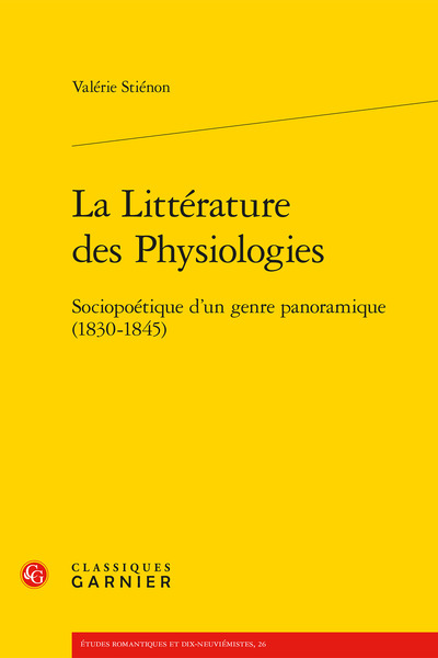 La Littérature des Physiologies
