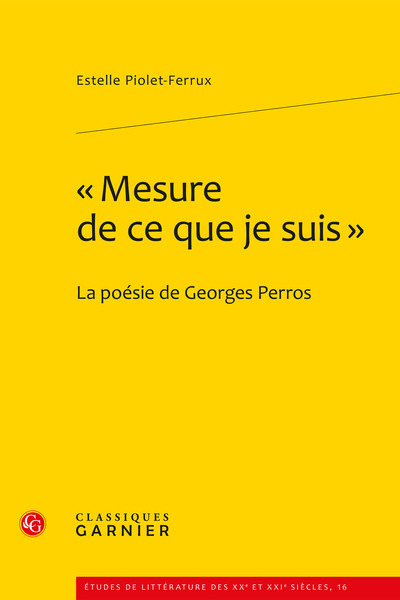 « Mesure de ce que je suis »