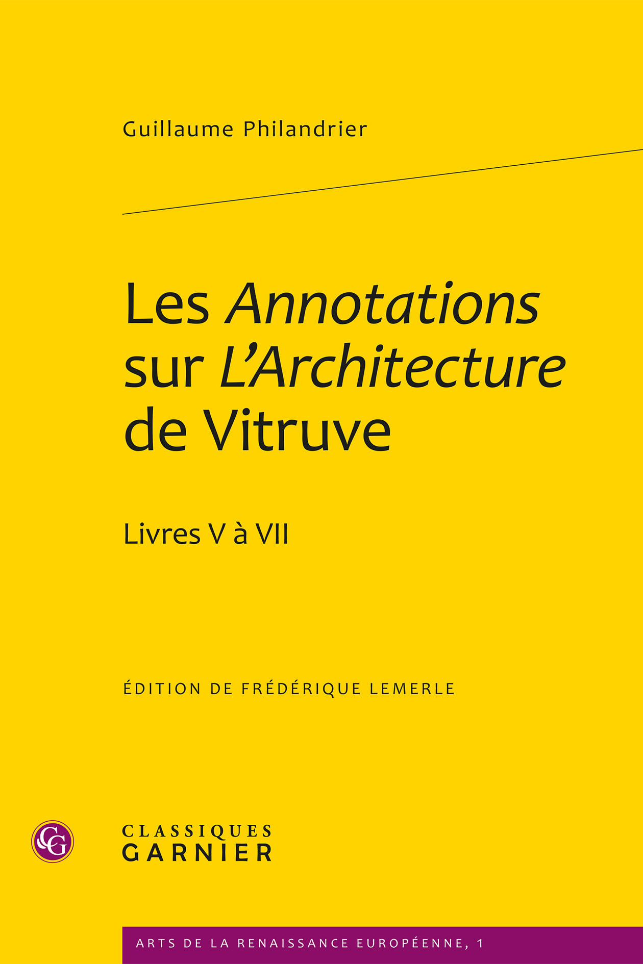 Les Annotations sur L'Architecture de Vitruve