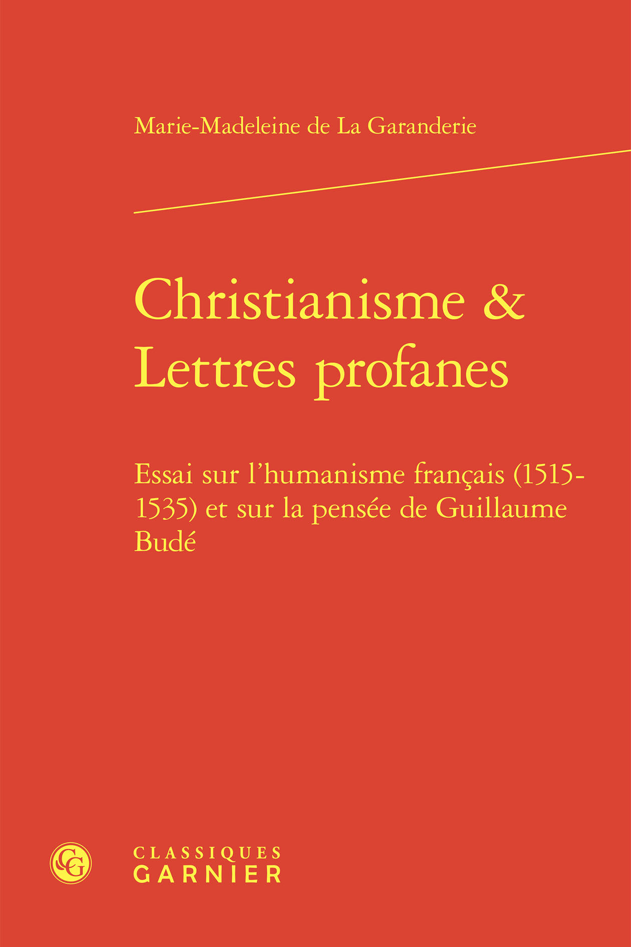 Christianisme et Lettres profanes