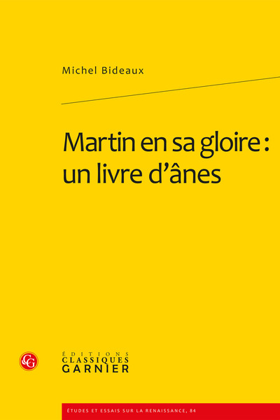 Martin en sa gloire : un livre d'ânes