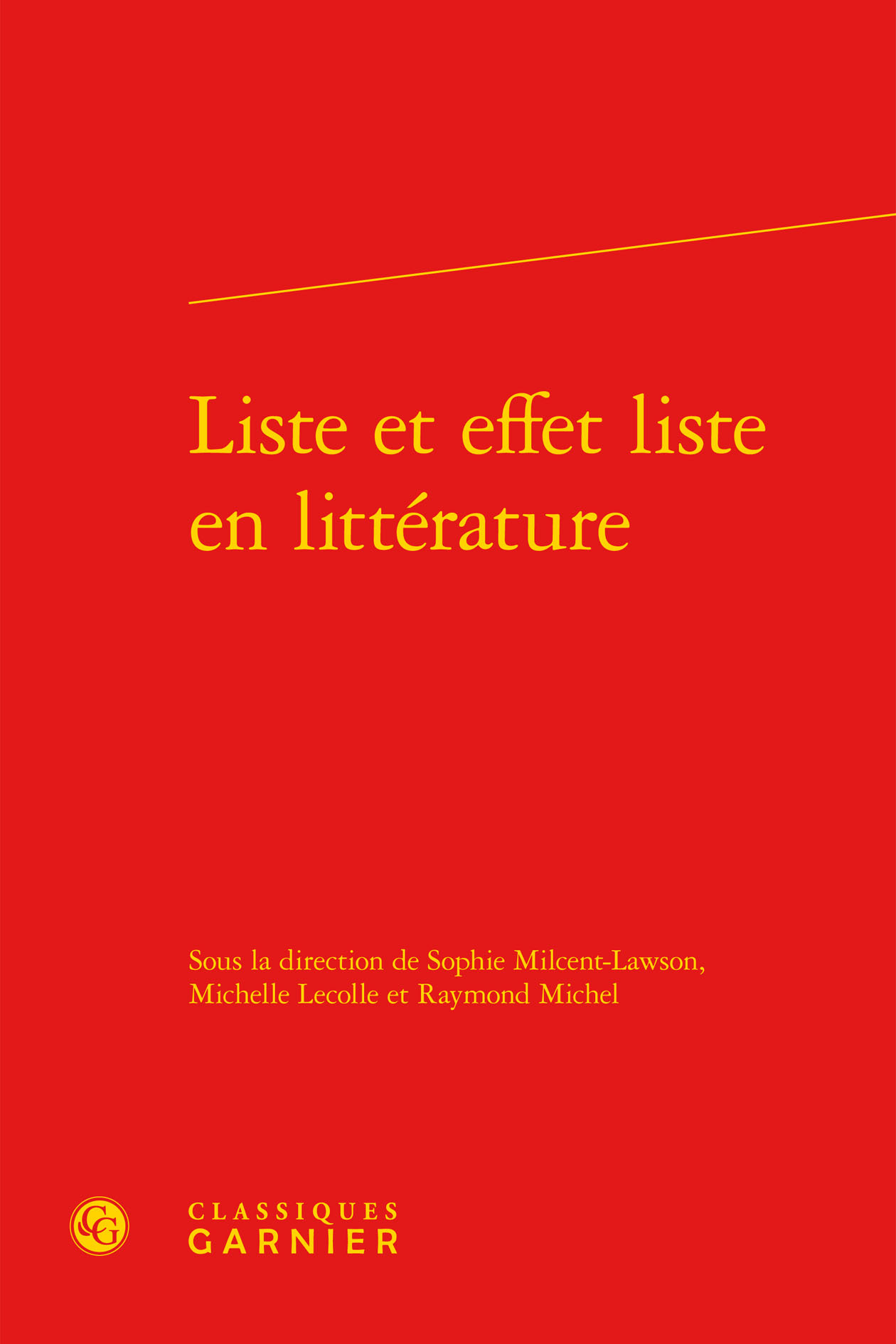 Liste et effet liste en littérature