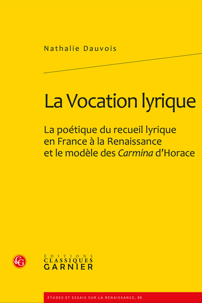 La Vocation lyrique