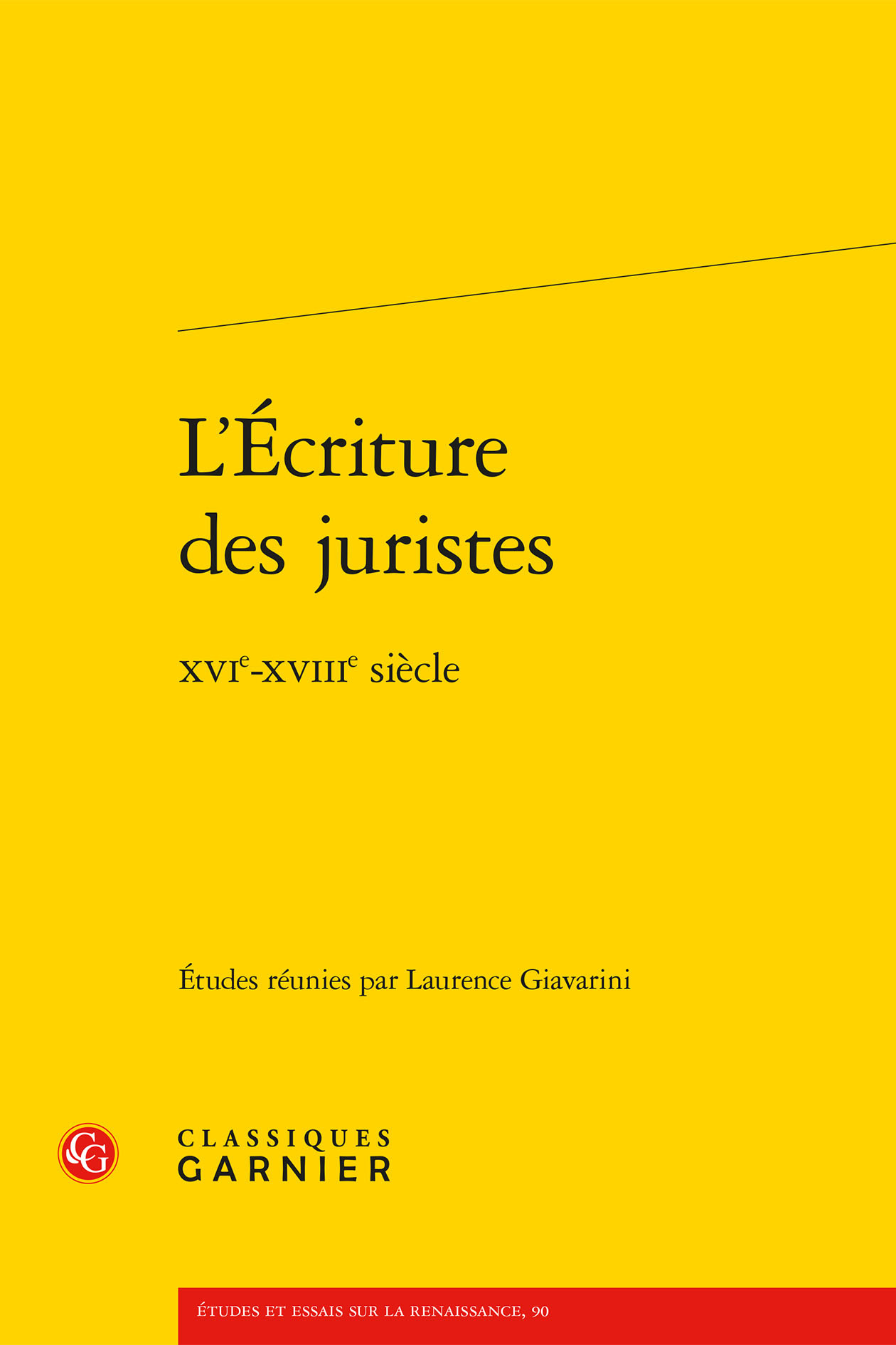 L'Écriture des juristes