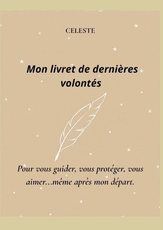Mon livret de dernières volontés-beige