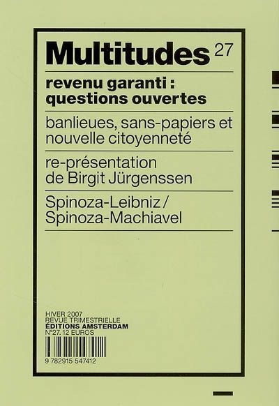 Multitudes N°27 / Revenu Garanti : Questions Ouvertes