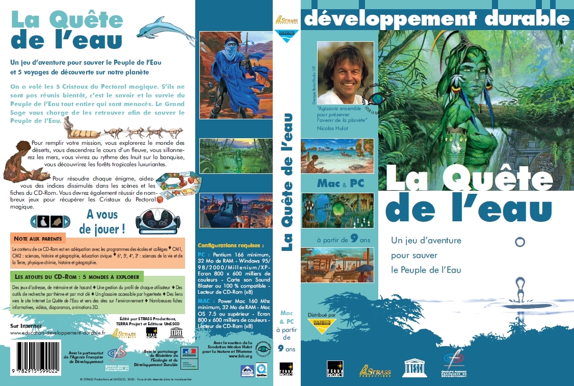 La Quête de l'Eau - L'Eau et l'Environnement - CDRom PC - Licence Etablissement