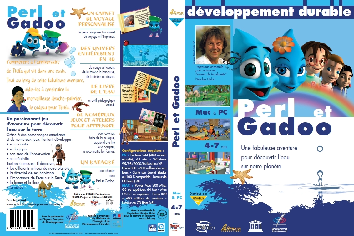 Perl et Gadoo - L'Eau et l'Environnement jeu PC - Licence Etablissement