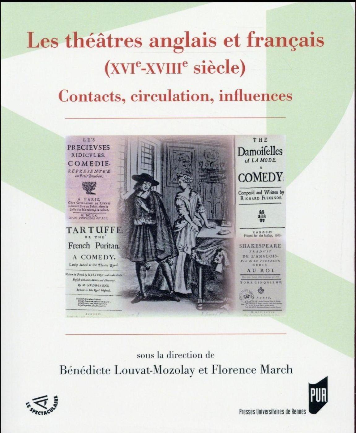 THEATRES ANGLAIS ET FRANCAIS XVIE XVIIIE SIECLE
