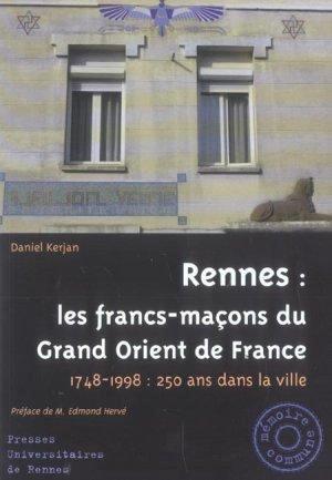 RENNES LES FRANCS MACONS DU GRAND ORIENT DE FRANCE