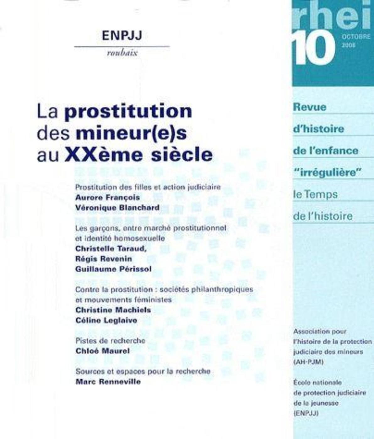 PROSTITUTION DES MINEURS AU XXE SIECLE