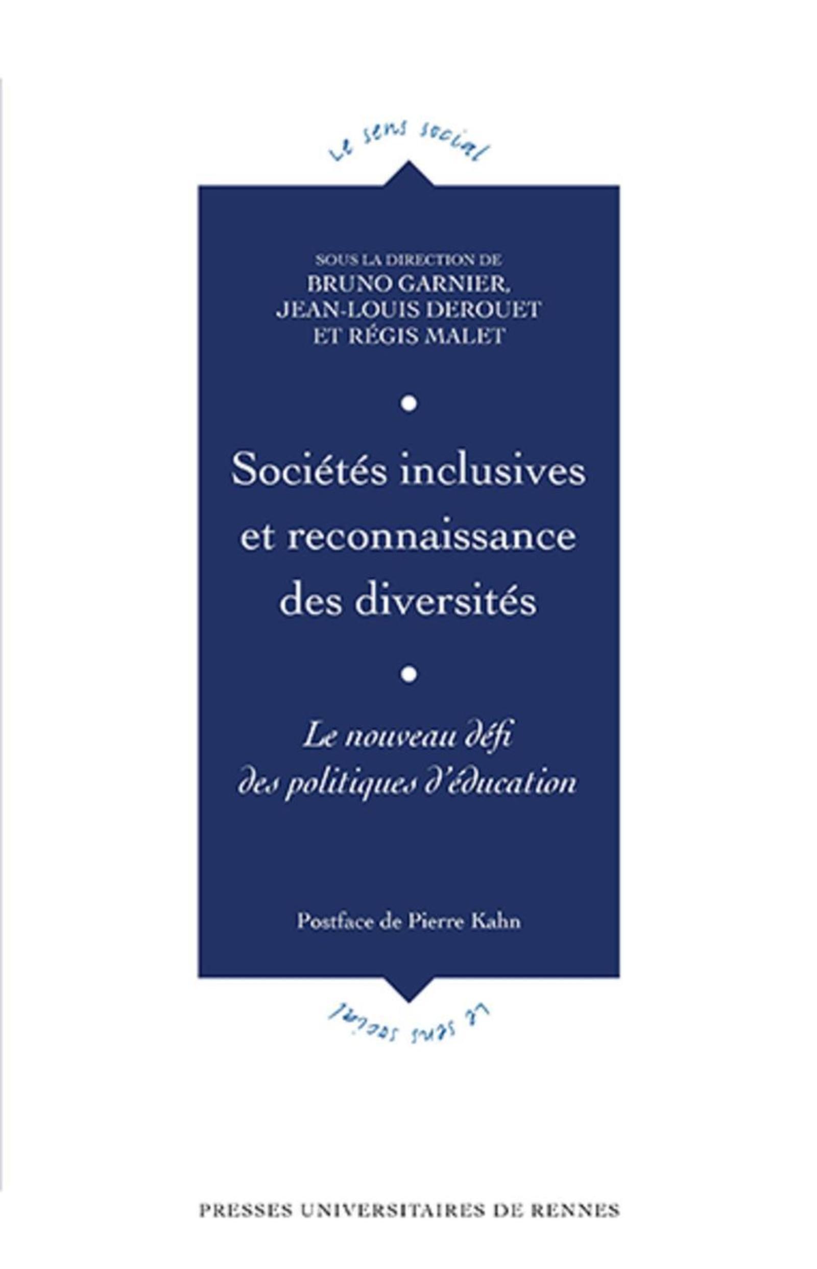 Sociétés inclusives et reconnaissance des diversités