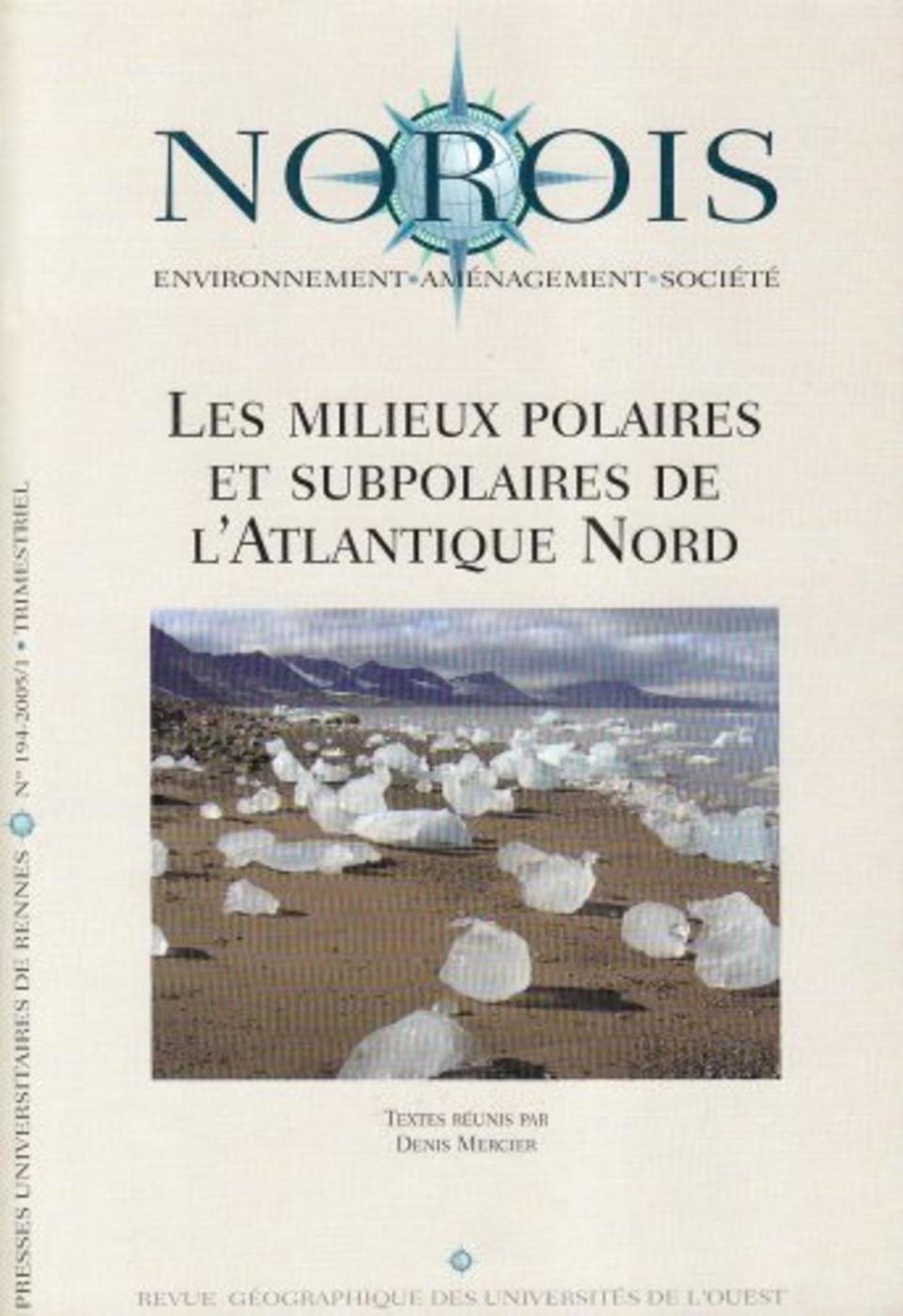 MILIEUX POLAIRES ET SUBPOLAIRES DE L ATLANTIQUE NORD