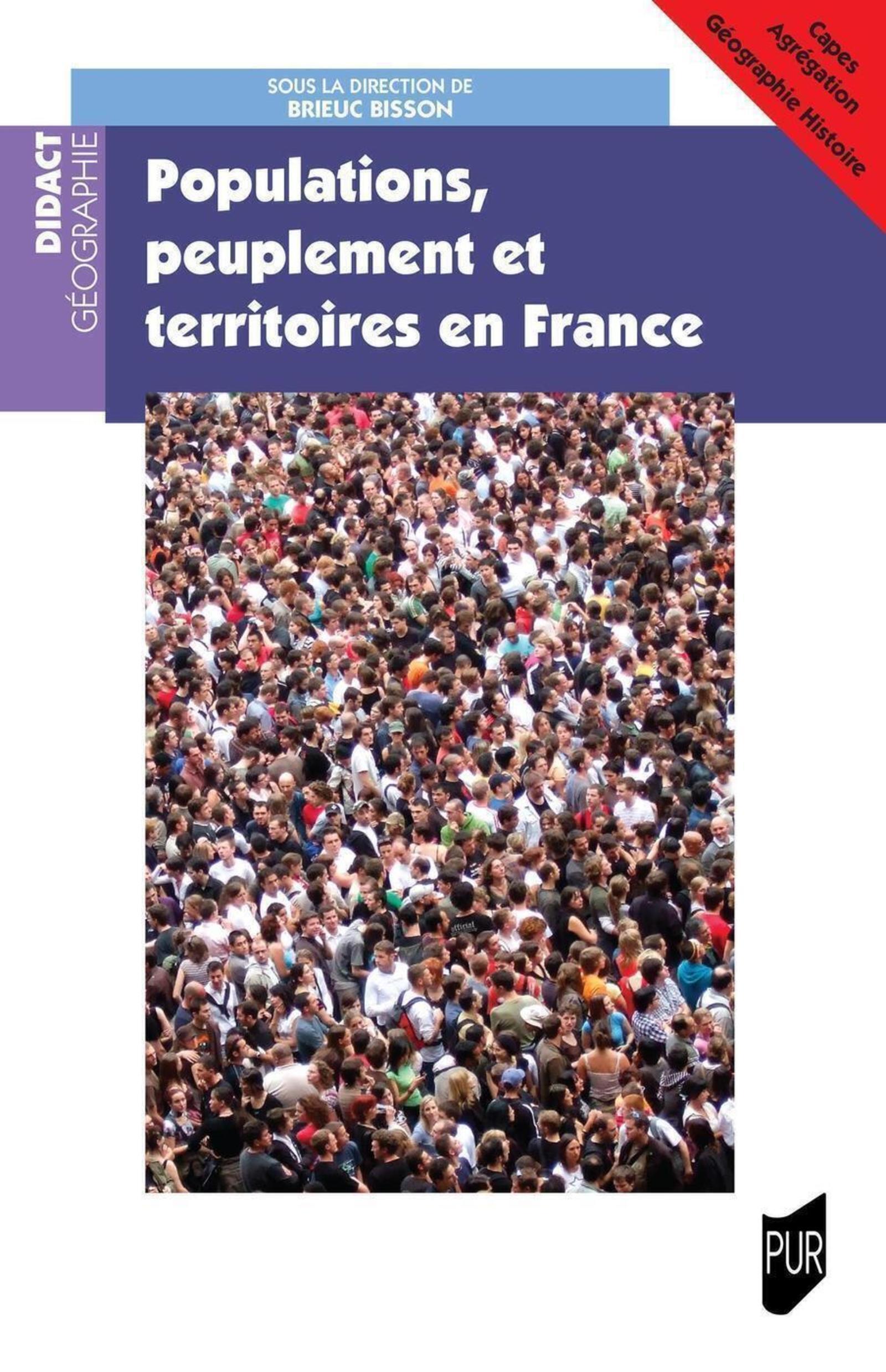 Populations, peuplement et territoires en France