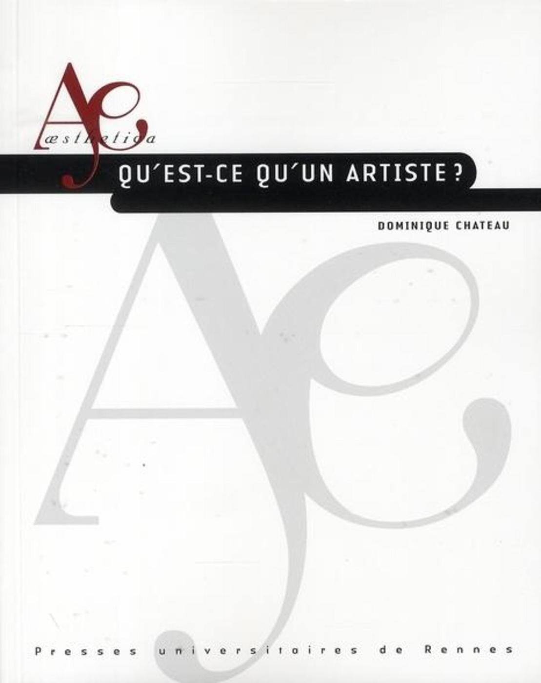 QU EST-CE QU UN ARTISTE