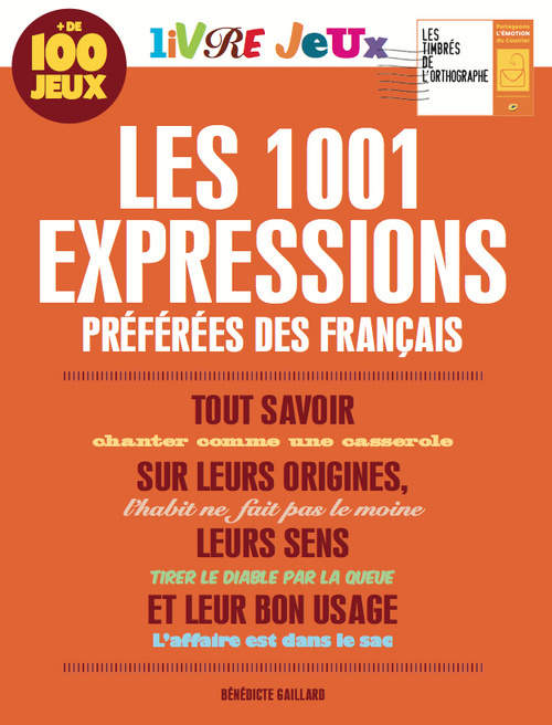 Livre jeux les 1001 expressions préférées des Français