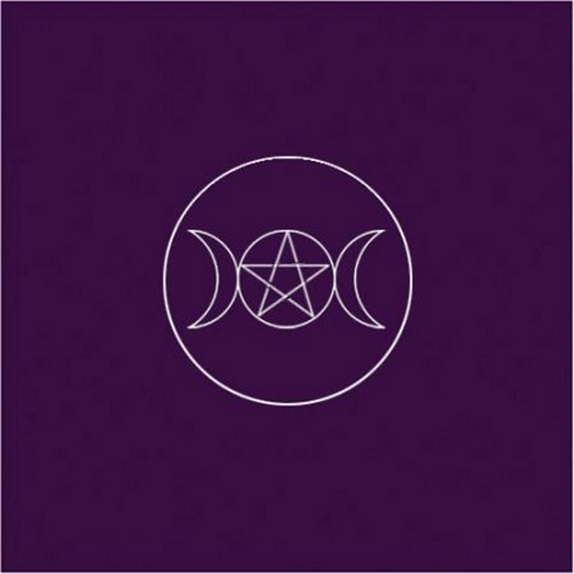 Tapis violet Symbole Païen