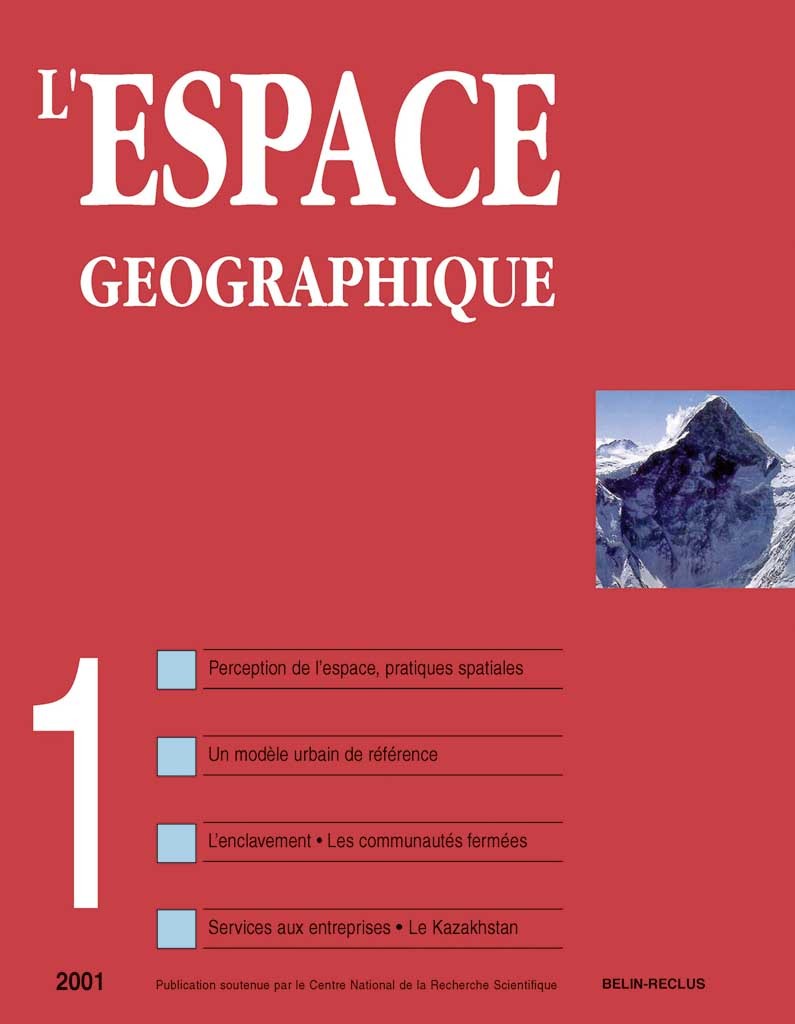 L'espace géographique - N°1