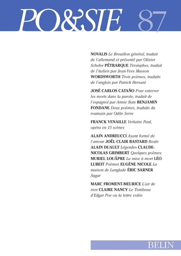 Poésie n°87
