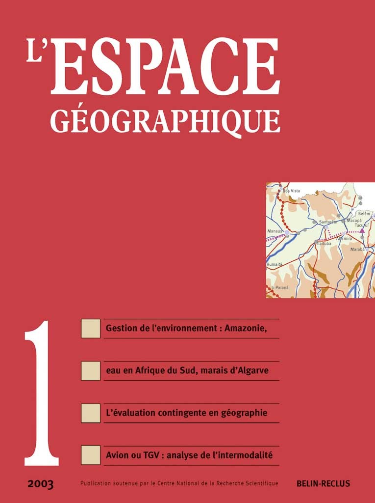 L'espace géographique - N°1
