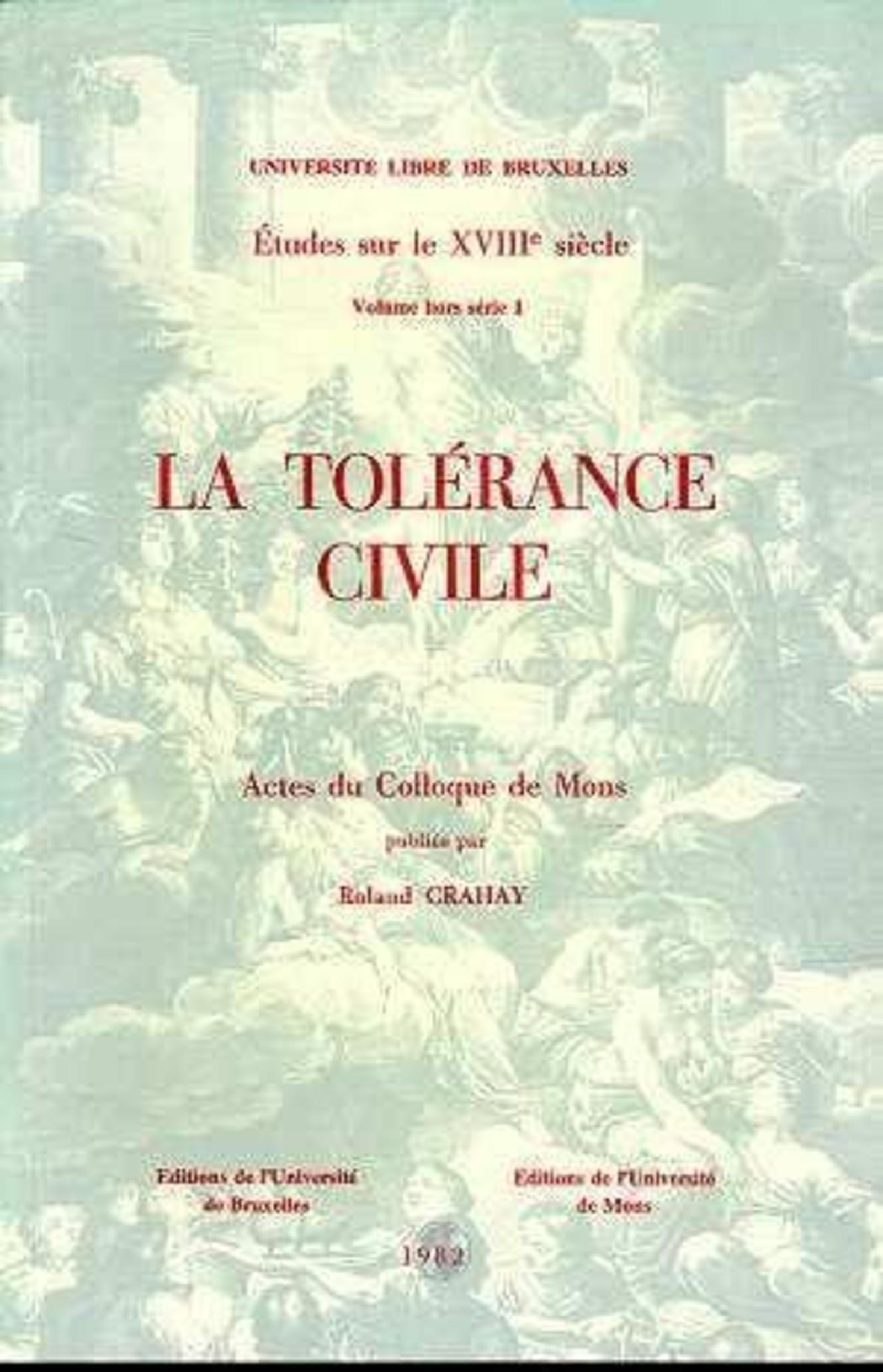 La tolérance civile