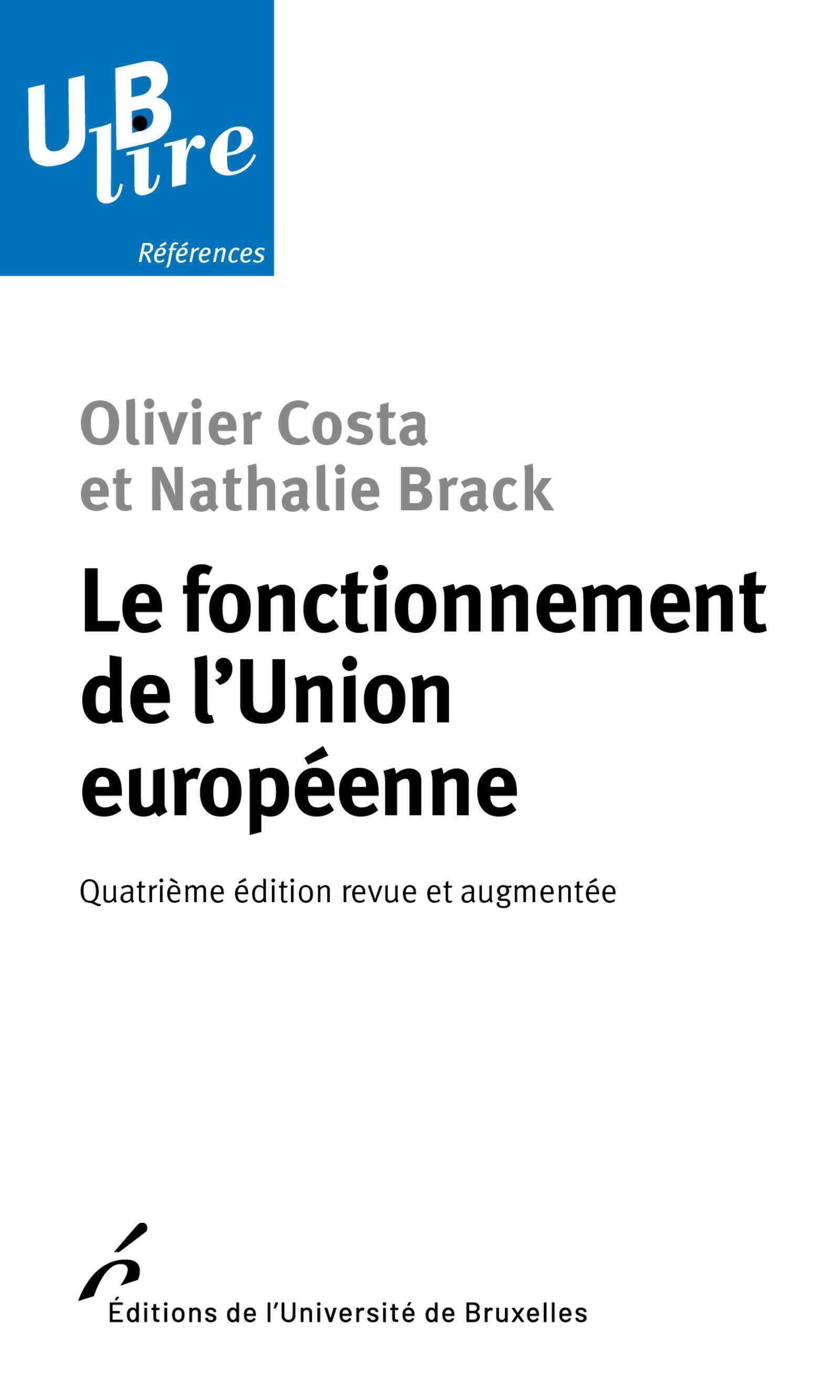 Le fonctionnement de l'Union européenne